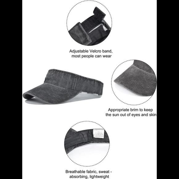 Unisex Sun Visors for Women Men Sports Sun Visor Hats Cotton Sun main image 6